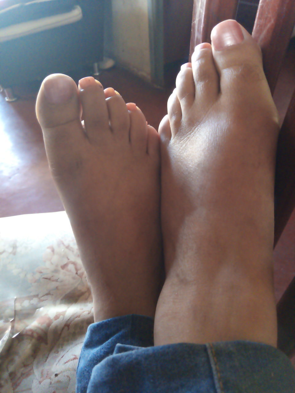 human leg, barefoot, human foot, low section, toe, indoors, adult, relaxation, limb, one person, human limb, sole of foot, arm, lifestyles, women, resting, personal perspective, hand, finger, close-up, leisure activity, home interior, lying down