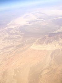 Aerial view of dramatic landscape