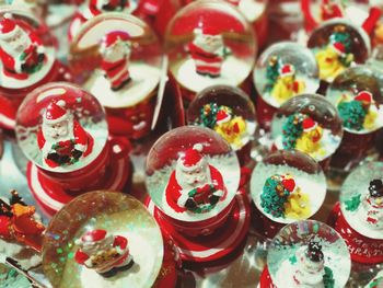 Full frame shot of christmas decorations for sale