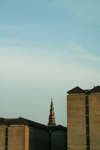 Low angle view of buildings against sky