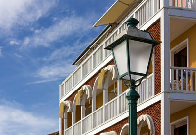 Low angle view of building against sky