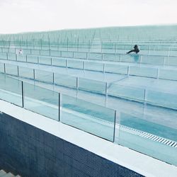 View of swimming pool against sky