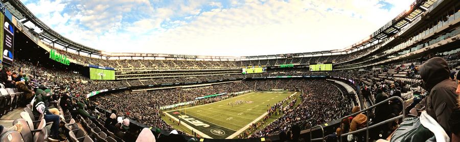 Panoramic view of crowd