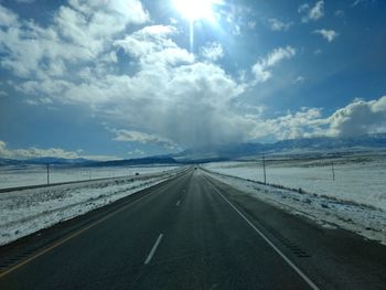 Road against sky