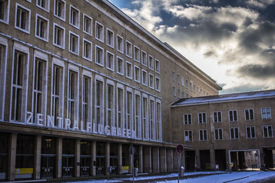 Building against sky in city