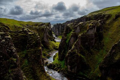 Panoramic view of landscape against sky