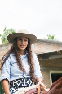 Portrait of beautiful argentinian woman