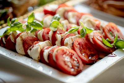 Close-up of food in plate