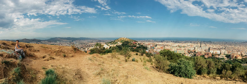 Panoramic view of landscape against sky