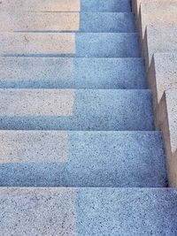 High angle view of steps