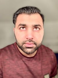 Close-up portrait of man