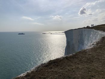 White cliffs of dover by the english channel, kent