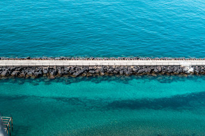 High angle view of swimming pool