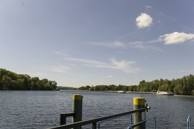 Scenic view of river against sky