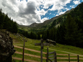 Scenic view of landscape against sky