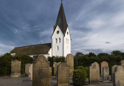 Exterior of historic building against sky