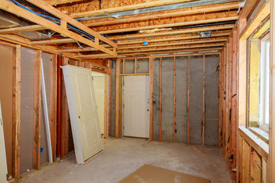 Interior of abandoned building