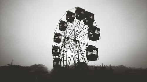 Low angle view of ferris wheel