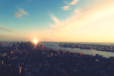 Cityscape at sunset