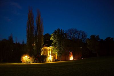 View of church at night