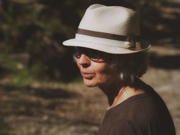 Close-up of woman