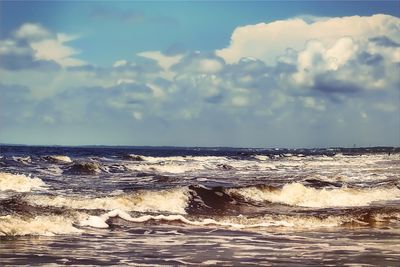 Scenic view of sea against sky