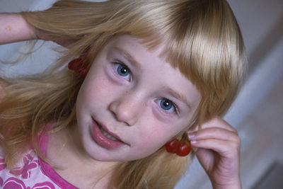 Close-up of young woman