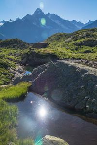 Scenic view of mountain landscape