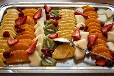 Close-up of fruits and vegetables