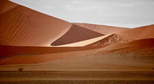 Scenic view of desert against sky