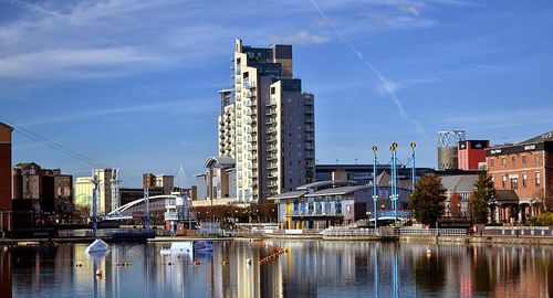 River with buildings in background