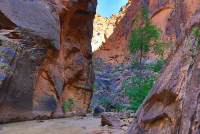 View of rock formations