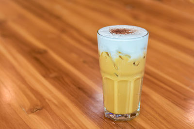 Close-up of drink on table