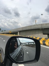 Car on road against sky