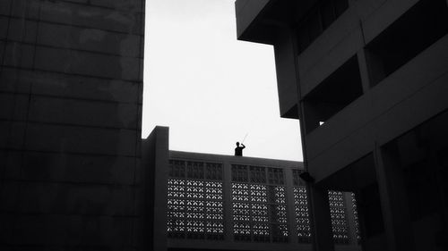 Low angle view of building against sky