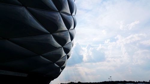 Low angle view of camera against sky