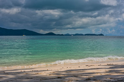 Scenic view of sea against sky