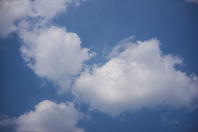 Low angle view of clouds in sky