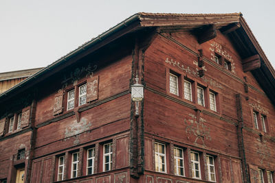 Low angle view of old building
