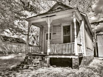 Empty wooden structure