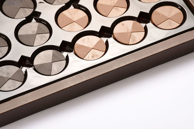 Close-up of eyeglasses on table