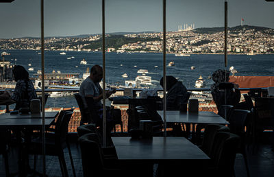 Group of people at restaurant