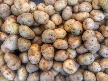 Full frame shot of onions for sale at market stall