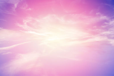Low angle view of pink sky during sunset