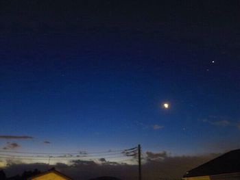 Scenic view of moon at night