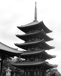 Low angle view of temple