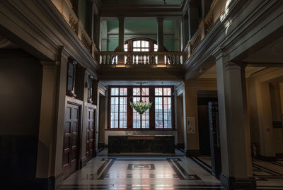 Interior of building