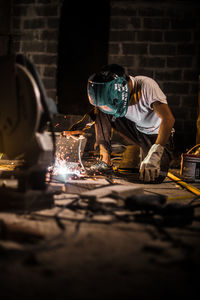 Man working on machine