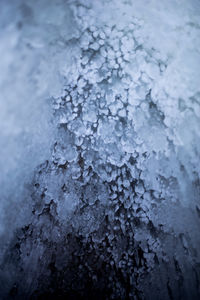 Full frame shot of frozen water