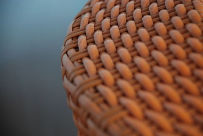 Close-up of wicker basket